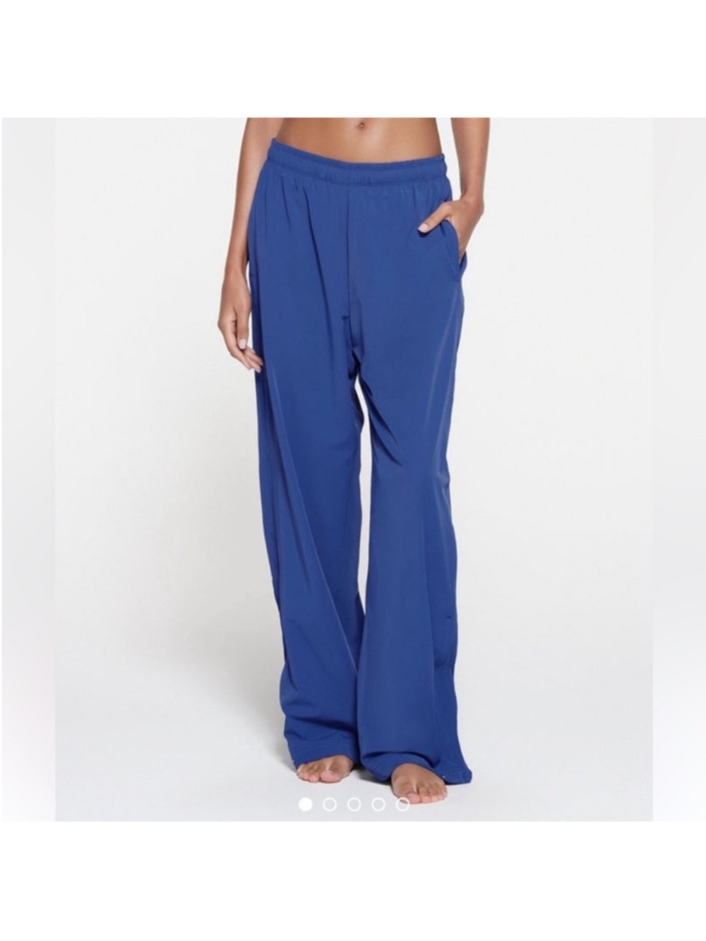 Skims  Wide-Leg Drawstring Pants in Cobalt Blue